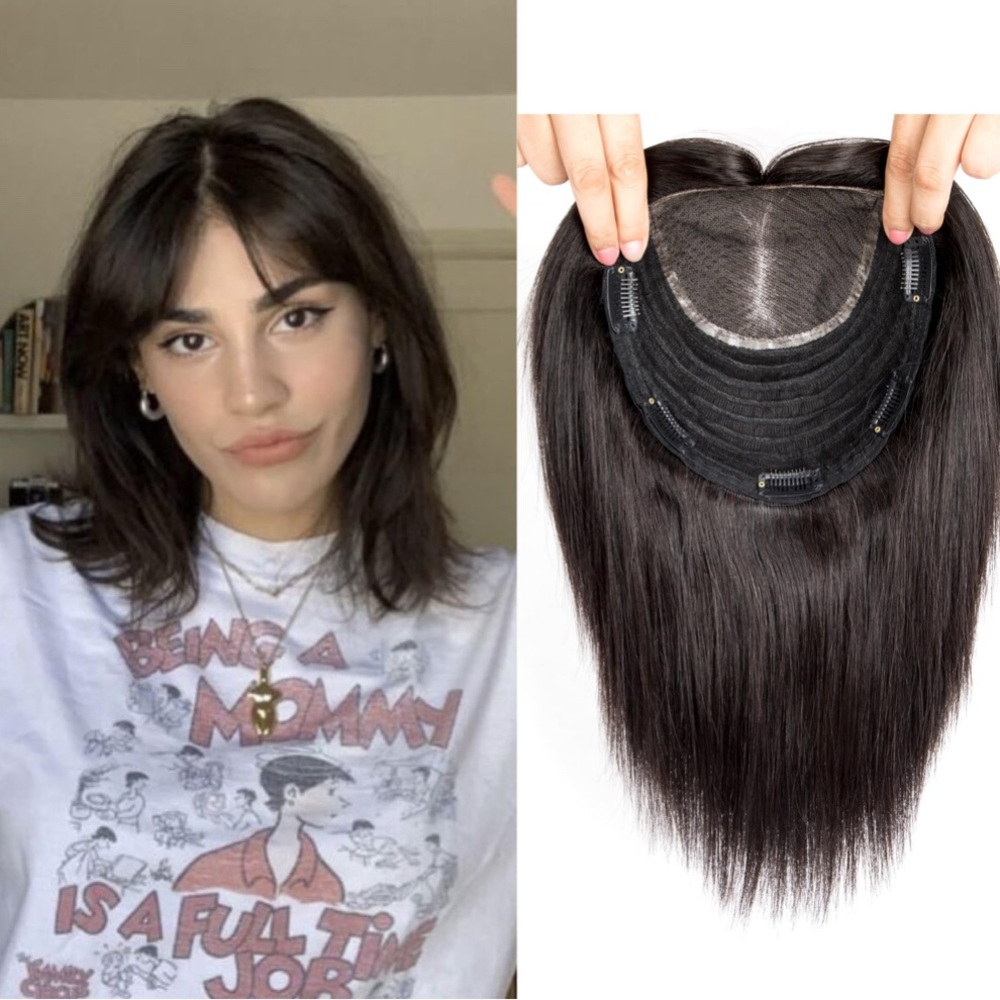 Sleek Off Black Human Hair Extensions with Natural Shine